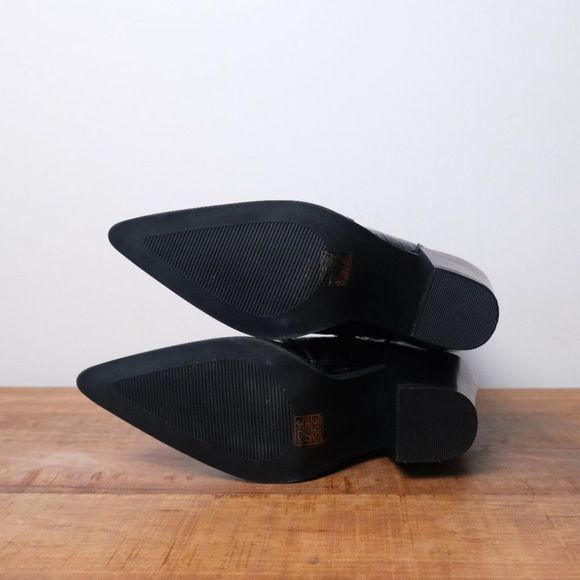 Truffle Collection Black Croc Western Boots - Picture 7 of 7